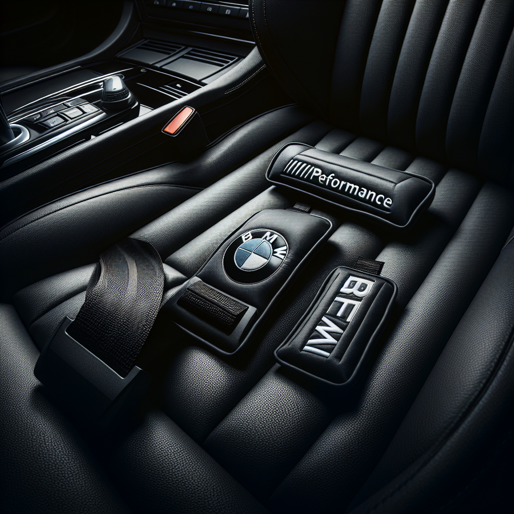 Descubre las Almohadillas para cinturón de seguridad BMW ///PERFORMANCE en color negro