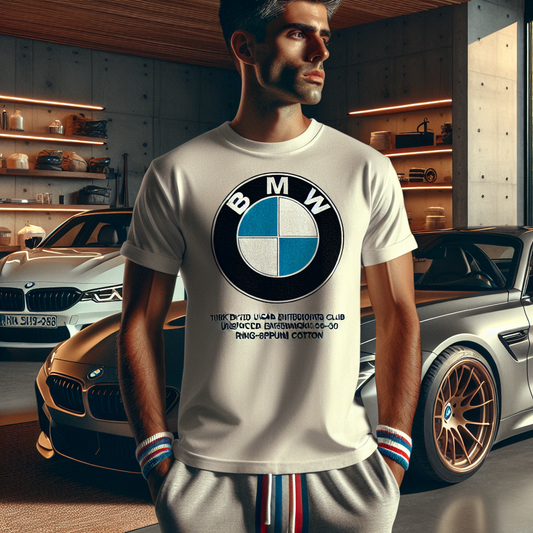 Camiseta Gruesa Teñida Unisex Club BMW España: Comodidad y Estilo en Cada Punteada