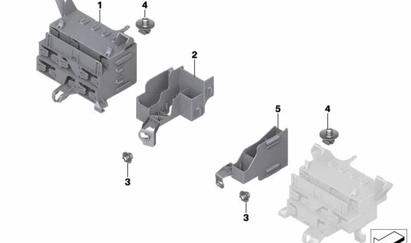 Soporte del módulo OEM 61356902269 para BMW E46. Original BMW.