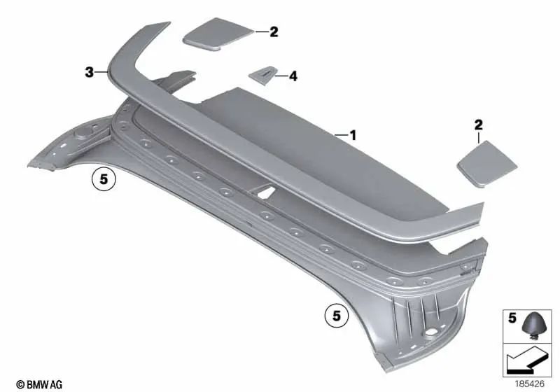 Compuerta de Eje de Salida Derecha para BMW Z4 E89 (OEM 54377220792). Original BMW