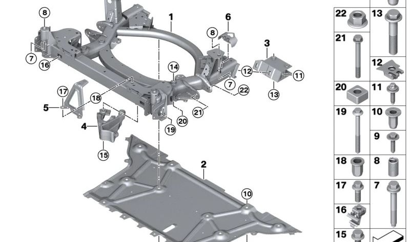 Schubfeld para BMW (OEM 31107915376). Original BMW