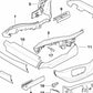 Embellecedor de guía superior exterior derecha OEM 52107170726 para BMW E70 (X5). Original BMW.