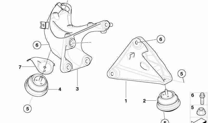 Protector térmico derecho OEM 22116769492 para BMW Z4 (E85, E86). Original BMW.