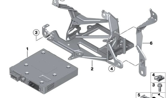 OEM TV -Modul 65509248590 für BMW. Kompatible Modelle: F30, F31, F34, F32, F36, F82, F07, F10, F11, F18, F90, G30, G31, G38, F06, F12, F13, G32, F01, F02, F04, G11, G12, F25 , G01, F97, F26, G02, F98, F15, F85, F16, F86. Original BMW.