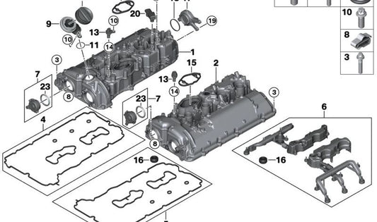 OEM CODATE COVER 11128699190 for BMW G30, G31, G11, G12, G14, G15, G16, G05, G06, G07. Original BMW.