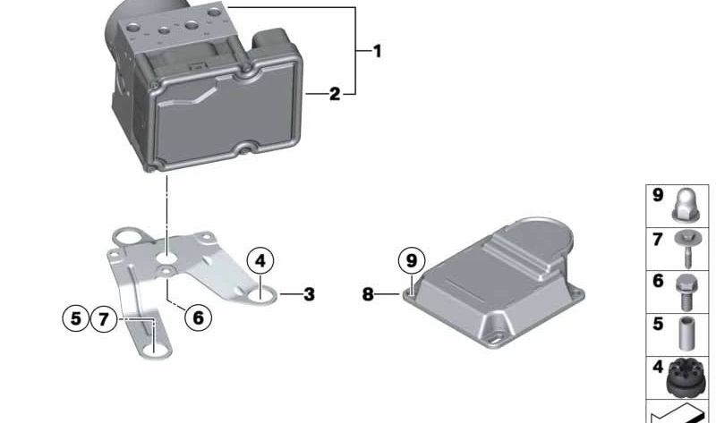 Unidad de control ICM-QL para BMW F25 (OEM 34526860969). Original BMW