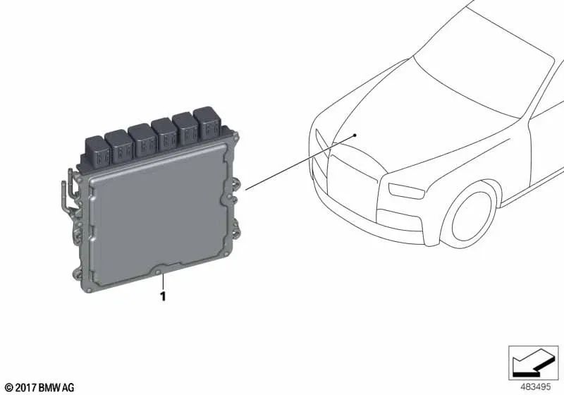 Unidad de control DME 8CT0 para BMW G12N (OEM 12149894926). Original BMW