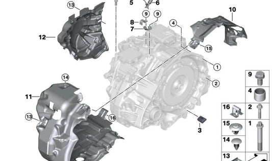 Soporte de Tubería de Ventilación para BMW F40, F44, F45N, F46N, F48, F49N, F39 (OEM 24148699928). Original BMW.