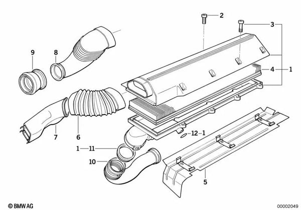 Fuelle para BMW Serie 5 E34 (OEM 13712244256). Original BMW