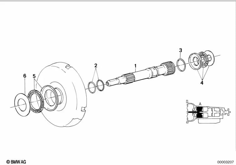 AX-Lager for BMW E21, E30, E12, E28, E34, E24, E23, E32, E31 (OEM 24231209808). Genuine BMW