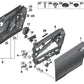 Freno de puerta delantero derecho para BMW i3 I01, I01N (OEM 51217400138). Original BMW