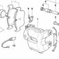 Carcasa del caliper izquierda para BMW E39, E38, E83N, E53 (OEM 34116773131). Original BMW