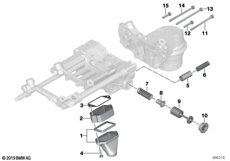 Colector de Admisión para BMW X5 E70 (OEM 11417560294). Original BMW