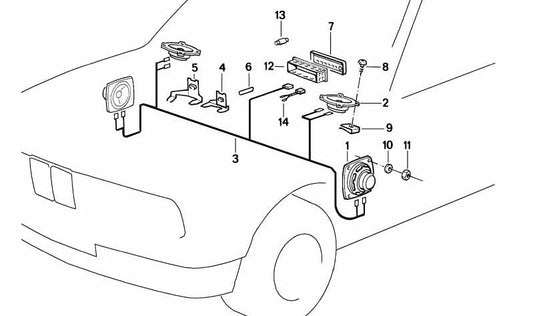 Fusible para BMW E21, E30, E12, E28, E34, E24, E23 (OEM 07119976100). Original BMW