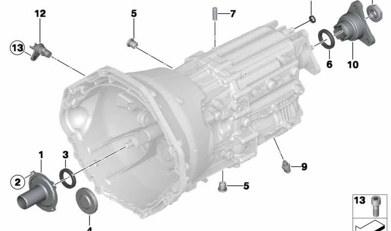 Tapa de cierre para BMW Series 1, 3, 5, 6, X3, X5, Z4 (OEM 23117537911). Original BMW.