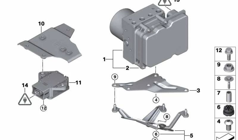 Repair Kit DXC Control Unit OEM 34526856927 for BMW E84. Original BMW.