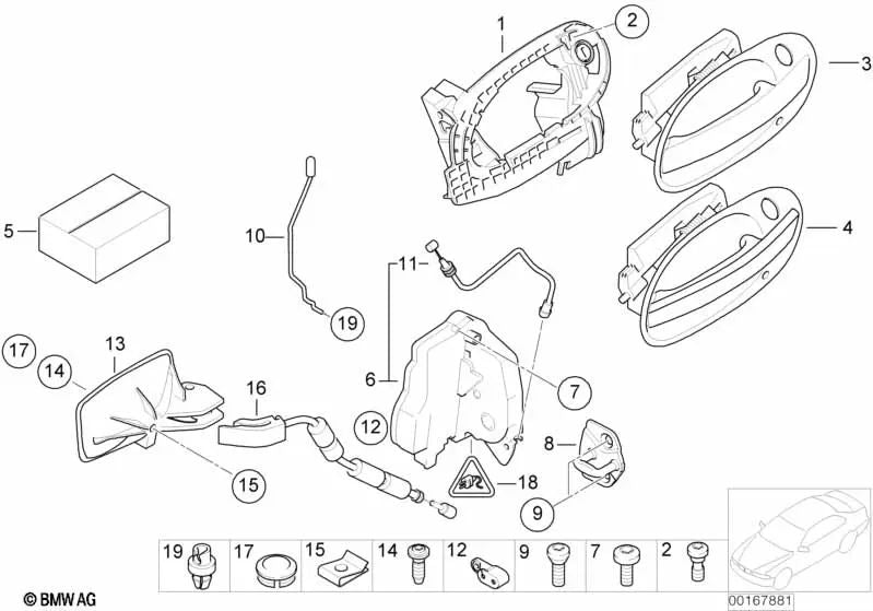 Carcasa de enchufe para BMW Serie 7 E65, E66 (OEM 61138383340). Original BMW