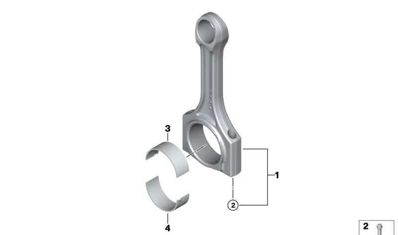 Biela OEM 11247516221 para BMW (Modelos compatibles: E60, E61, E63, E64, E65, E66, E53). Original BMW