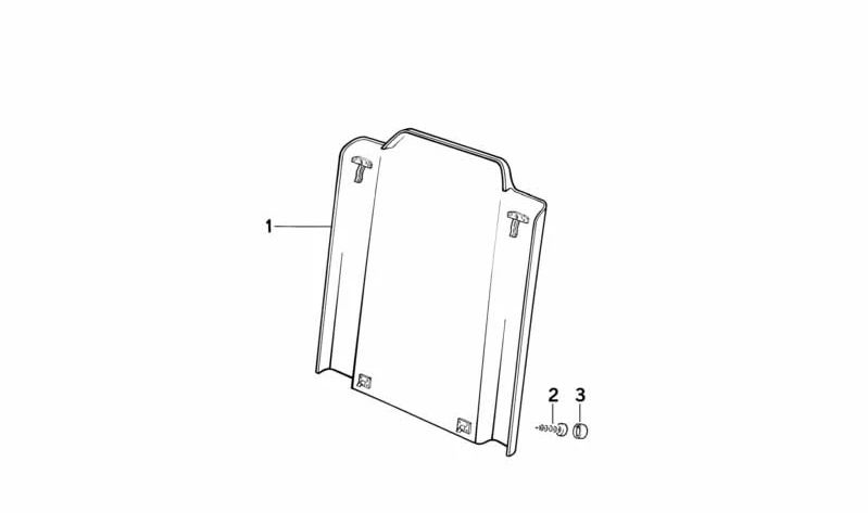 Cover for BMW 5 Series E34, 7 Series E32 (OEM 51168140431). Genuine BMW