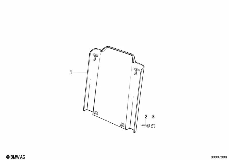 Kappe for BMW E34, E32 (OEM 51162237083). Genuine BMW.