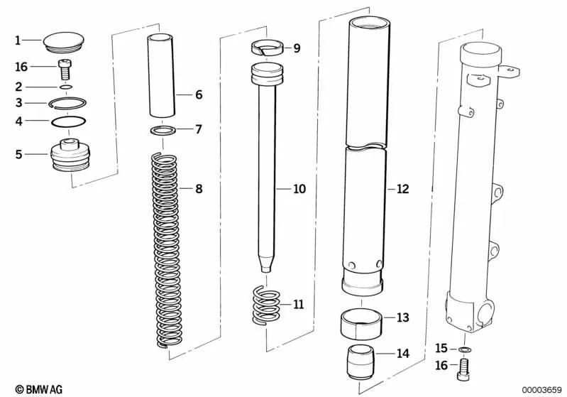 Muelle de Compresión para varios modelos/series de BMW (OEM 31422312706). Original BMW