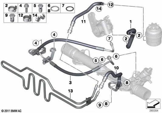 Ansaugrohr für BMW 1er E81, E82, E87N, E88, 3er E90, E90N, E91, E91N, E92, E93, X1 E84 (OEM 32416850583). Original BMW.