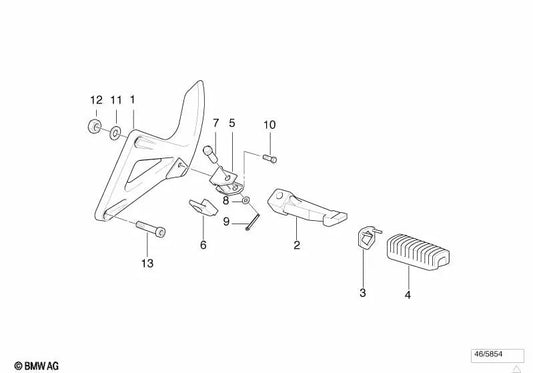 Lagerbock para BMW F169 (OEM 46711457390). Original BMW