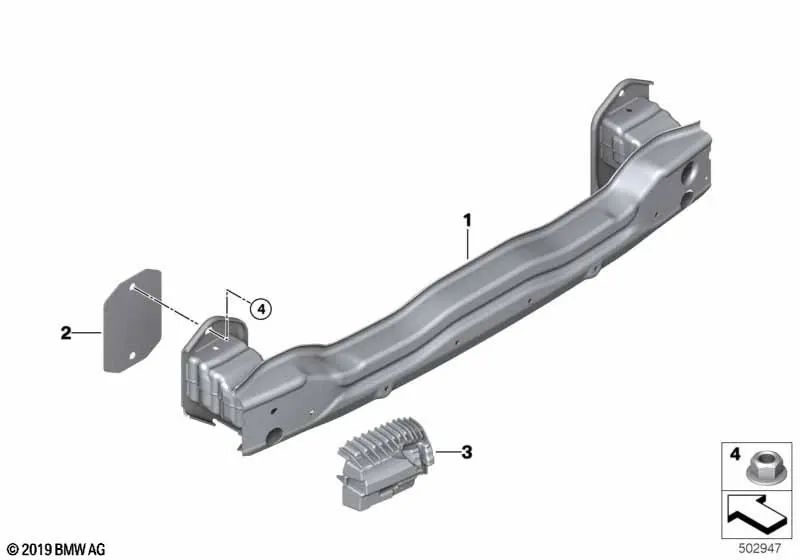 Amortiguador trasero izquierdo para BMW X4 F98, G02 (OEM 51118099945). Original BMW