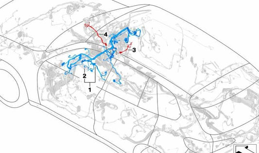 Instrument Wiring Assembly for BMW X5 F95, G05, G18, X6 F96, G06, X7 G07 (OEM 61118734038). Genuine BMW