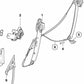 Inneneckleiste rechts für BMW 1er E81, E82, E88 (OEM 51337270890). Original BMW