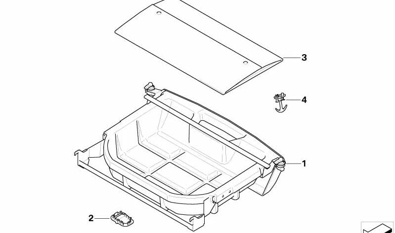 Adaptador para el lado izquierdo para BMW Serie 3 E90 (OEM 51476956665). Original BMW.