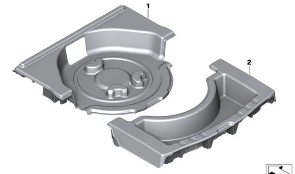 Bandeja para el Fondo del Maletero Trasero para BMW G20, G28 (OEM 51477459020). Original BMW