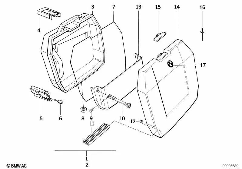 Cerradura para BMW F20, F21, F22, F23, F30, F31, F32, F33, F34, F35 (OEM 46542300041). Original BMW.