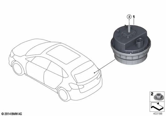 Notsirene mit Neigungssensor für BMW X1 U11 (OEM 65755A83298). Original BMW.