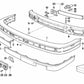 Stoßdämpfer vorne links für BMW E30 (OEM 51111959115). Original BMW.