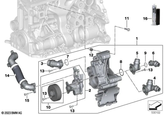 O-Ring für BMW G42, G20, G21, G28, G22, G23, G26, G30, G31, G38, G60, G32, G11, G12, G70, G01, G08, G02, G05, G18, G06, G09, G29 (OEM 11518482256). Original BMW.