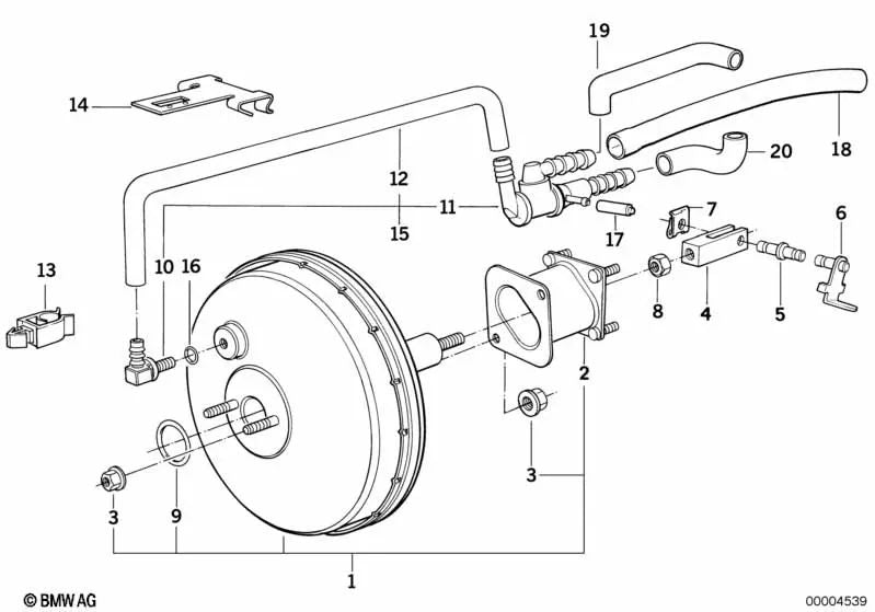 Válvula antirretorno para BMW E30, E36, E28, E34 (OEM 34331154766). Original BMW.