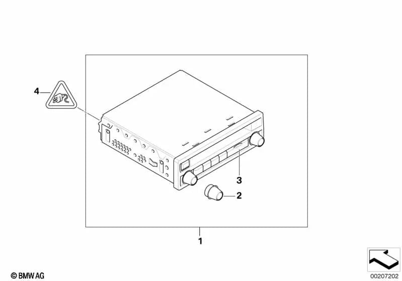 Perilla para BMW E60, E60N, E70, E70N, E71, E72 (OEM 65129159495). Original BMW.