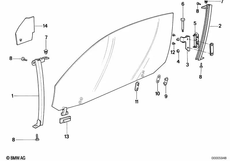 Soporte izquierdo para BMW Serie 8 E31 (OEM 51321970687). Original BMW.