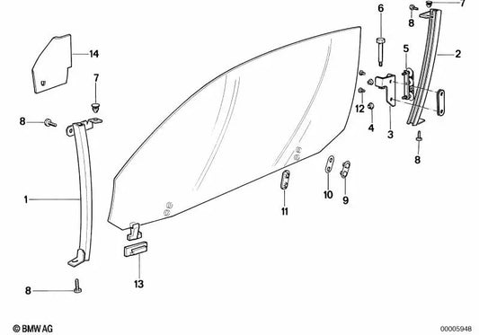 Soporte izquierdo para BMW Serie 8 E31 (OEM 51321970687). Original BMW.