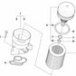 Profiled gasket for BMW E81, E82, E87, E88, E46, E90, E91, E92, E93, E60N, E61N, E84, E83, E85 (OEM 11427508971). Genuine BMW