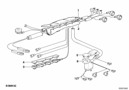 Steckerschiene para BMW E36 (OEM 12521718188). Original BMW.