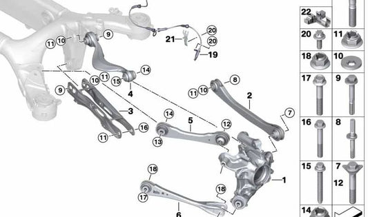 Portamangangueta gauche gauche 3330950399 pour BMW F93. BMW d'origine.