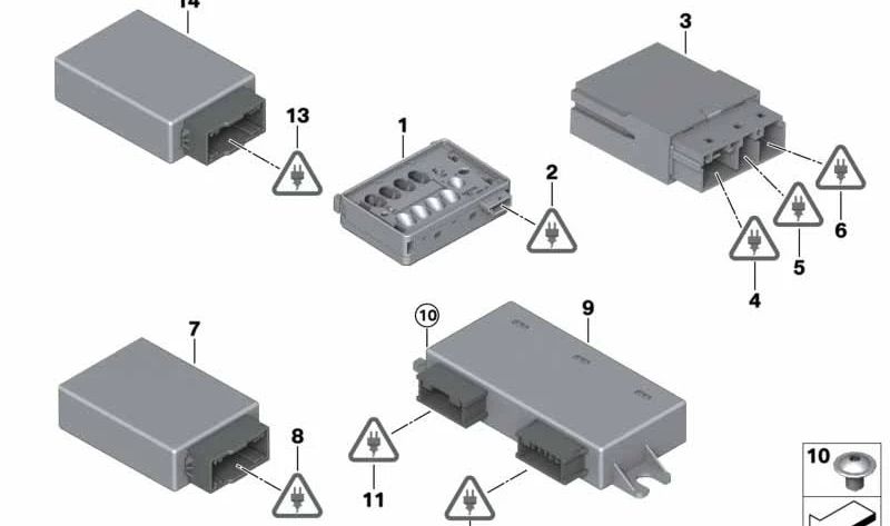 Unidad de control del techo corredizo para BMW E91, E84 (OEM 61359137054). Original BMW