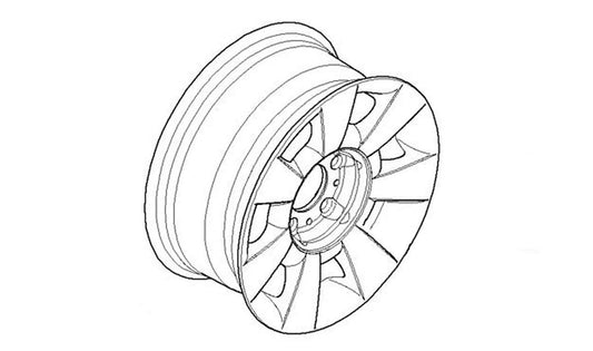 Alloy wheel Classic-Sternspeiche 83 for BMW E39 (OEM 36116751763). Original BMW