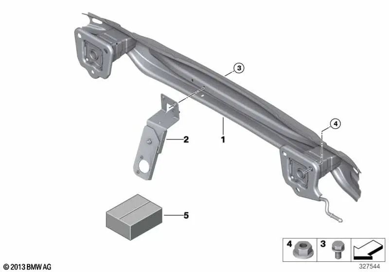 Rear bumper bracket for BMW E84 (OEM 51127341540). Original BMW