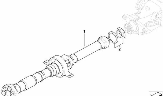 Eje de Transmisión Automático para BMW E89 (OEM 26107599423). Original BMW