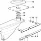 Fole de mudança de marcha OEM 25111220581 para BMW E21, E30, E12, E28, E24, E23. BMW originais.