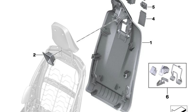 OMEMA OUVERT EVELODER 52106977993 pour BMW IX (I20). BMW d'origine.