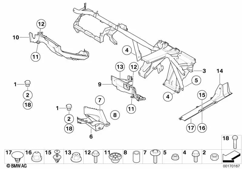 Shock absorber rubber for BMW X5 E53 (OEM 51717044437). Original BMW